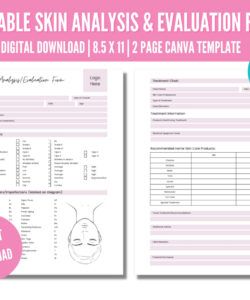 Editable Spa Client Consultation Form Template Excel Example