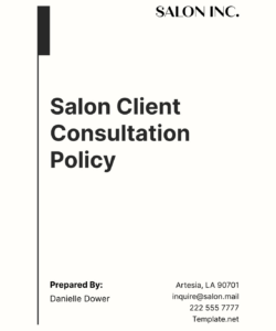 Editable Spa Client Consultation Form Template Pdf