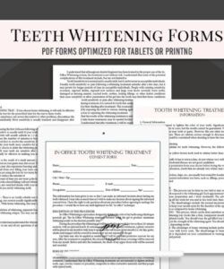 Editable Teeth Whitening Consent Form Template Pdf Sample