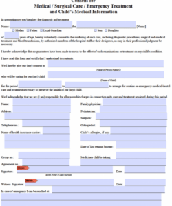 Free Child Photo Consent Form Template