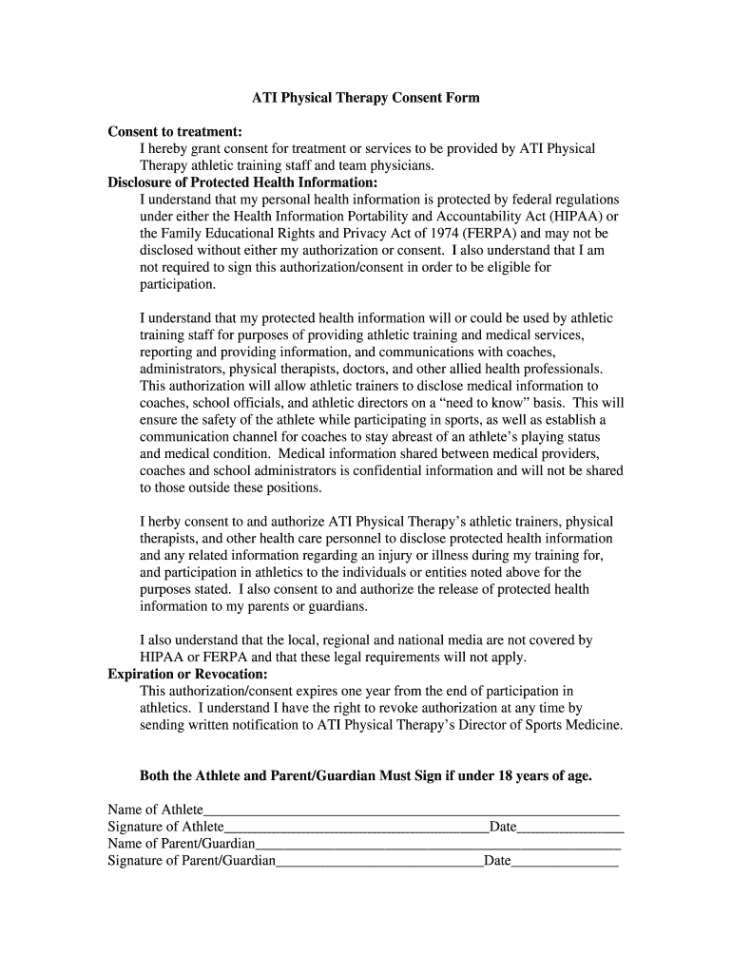 Free Clinical Trial Informed Consent Form Template Pdf Sample