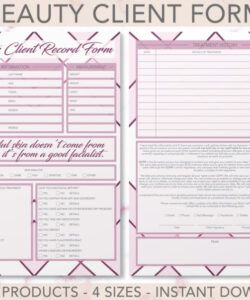 Free Hairdressing Consultation Form Template  Sample