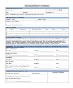 Free Salary Advance Loan Application Form Template  Sample