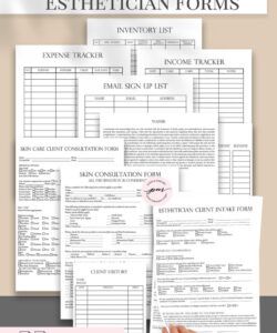 Free Skin Care Consultation Form Template Excel