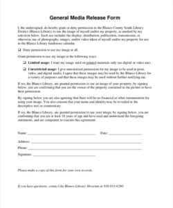 Free Social Media Consent Form Template Word