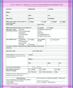 Free Wedding Flower Consultation Form Template Excel