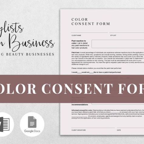 Hair Colour Consultation Form Template Excel Example