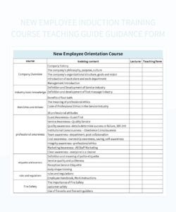 Induction Feedback Form Template  Example