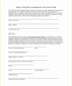 Patient Informed Consent Form Template Word