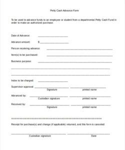 Payroll Advance Form Template Doc Sample