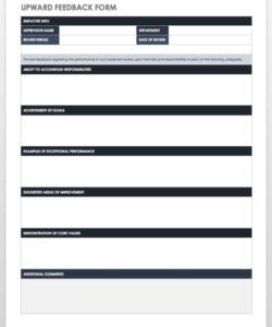 Printable Appraisal Feedback Form Template Excel