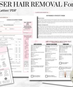 Printable Laser Hair Removal Consultation Form Template Word Example