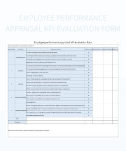 Professional Appraisal Feedback Form Template  Example