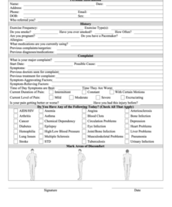 Professional Aromatherapy Consultation Form Template Doc Example