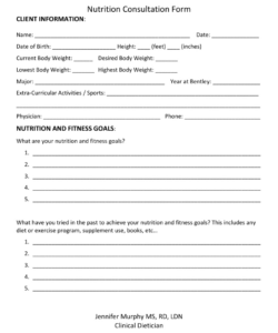 Professional Holistic Therapy Consultation Form Template Pdf Example