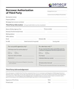 Professional Third Party Consent Form Template Excel Example