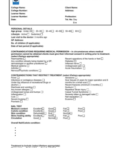 Tattoo Consultation Form Template Pdf