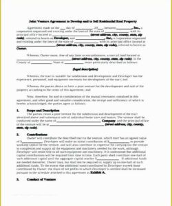 Blank Boat Co Ownership Agreement Template Excel