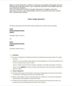 Custom White Label Product Agreement Template Doc Sample