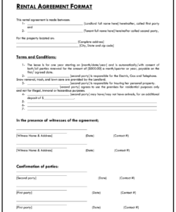 Free Editable Basic Commercial Lease Agreement Template Excel