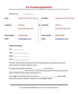 Free Editable Take Over Car Payments Agreement Template Pdf Sample