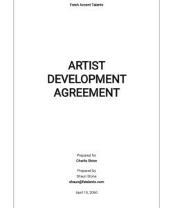 Printable Art Gallery Consignment Agreement Template Word