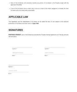 Printable Church Space Sharing Agreement Template