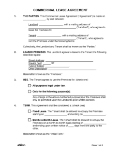 Short Rental Lease Agreement Template