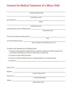 Custom Medical Consent Form Template