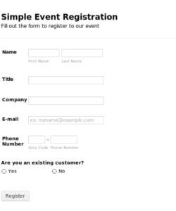 Custom Zumba Registration Form Template Excel Sample