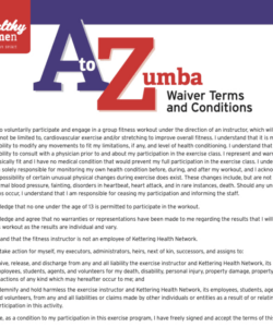 Custom Zumba Registration Form Template Word Sample