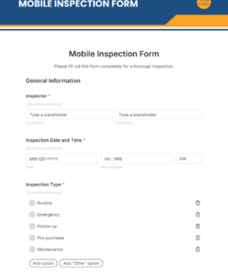 Free Blank Quality Inspection Form Template Word