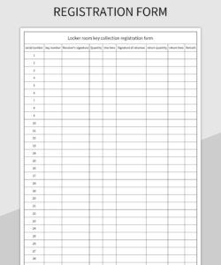 Free Custom Key Distribution Form Template Pdf Sample