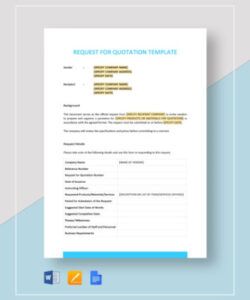 Free Printable Quote Request Form Template Word Sample