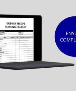 Printable Uniform Received Form Template Excel Sample