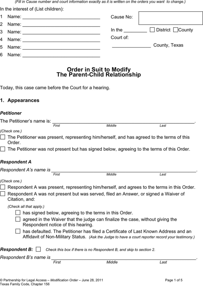 50 50 Custody Agreement Template Word Sample