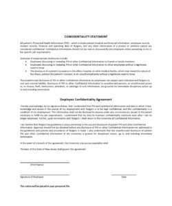 Blank Board Of Directors Confidentiality Agreement Template Excel