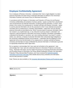 Blank Board Of Directors Confidentiality Agreement Template Excel