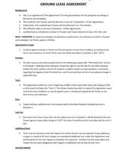 Blank Mid Term Rental Lease Agreement Template