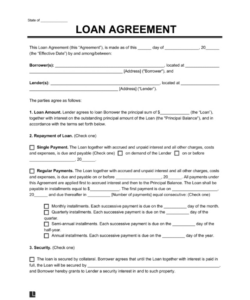 Cancellation Of Loan Agreement Template Pdf
