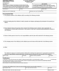 Custom 50 50 Custody Agreement Template Pdf