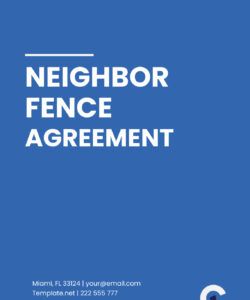 Custom Easement Agreement Between Neighbors Template Word Sample