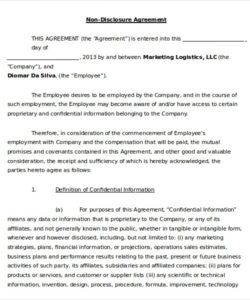 Custom International Non Disclosure Agreement Template Doc Sample