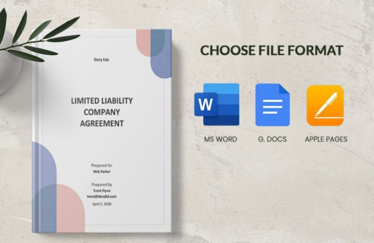 Limited Liability Company Agreement Template