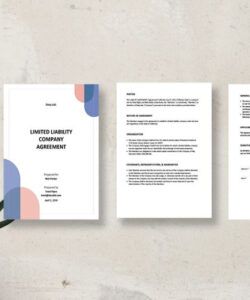 Custom Limited Liability Company Agreement Template Doc Sample