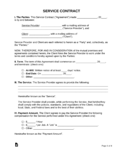 Editable Bed Bug Service Agreement Template Word Sample