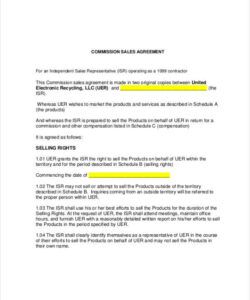 Editable Business Development Commission Agreement Template Word