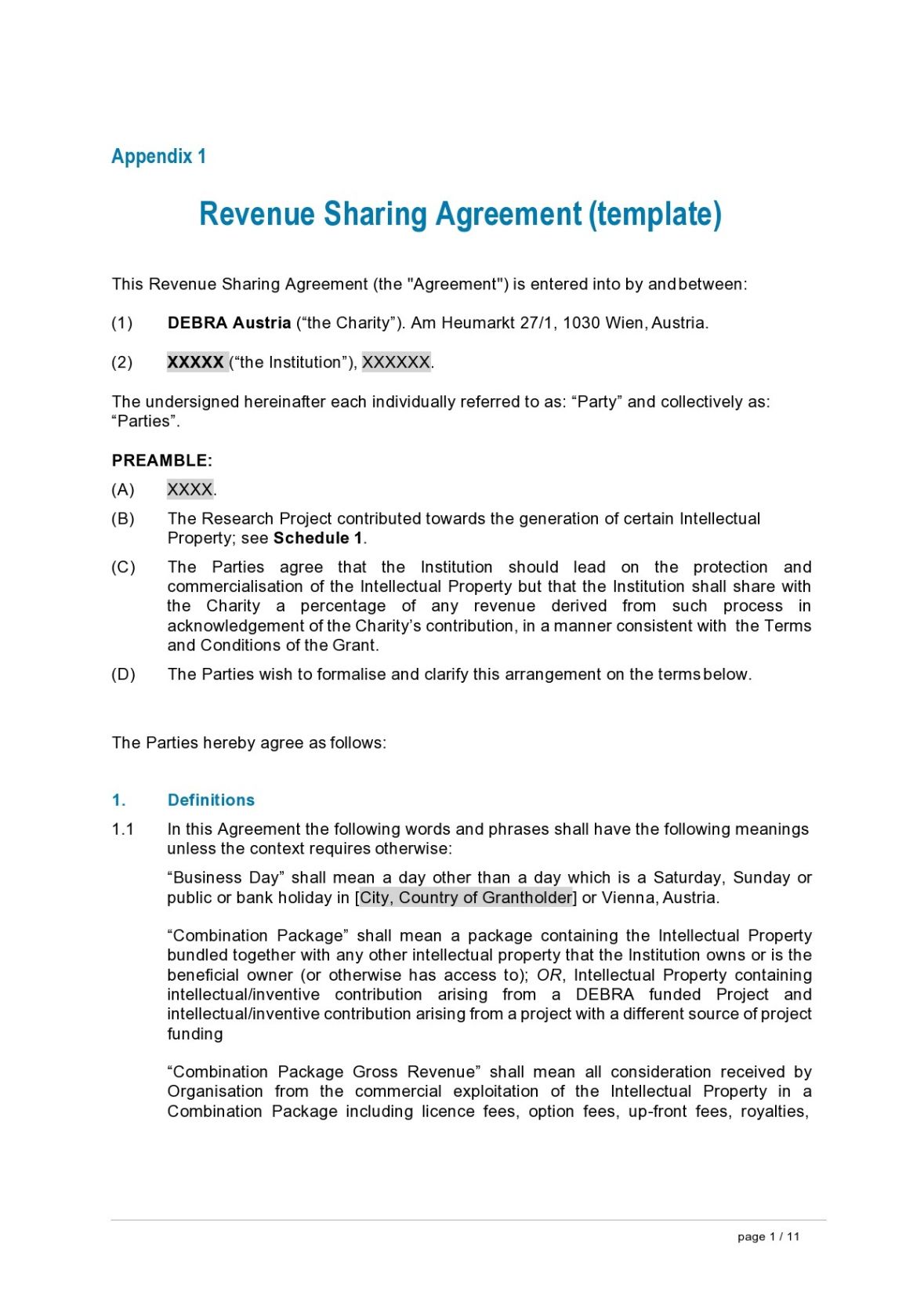 Editable Collaboration Agreement Between Two Companies Template