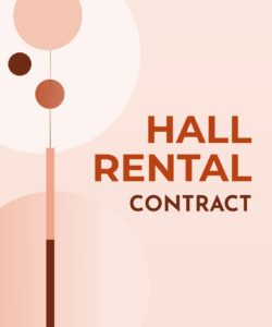 Editable Village Hall Hire Agreement Template Word Sample