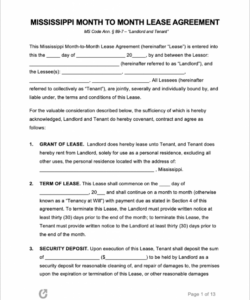 Free  6 Month Lease Agreement Template Excel